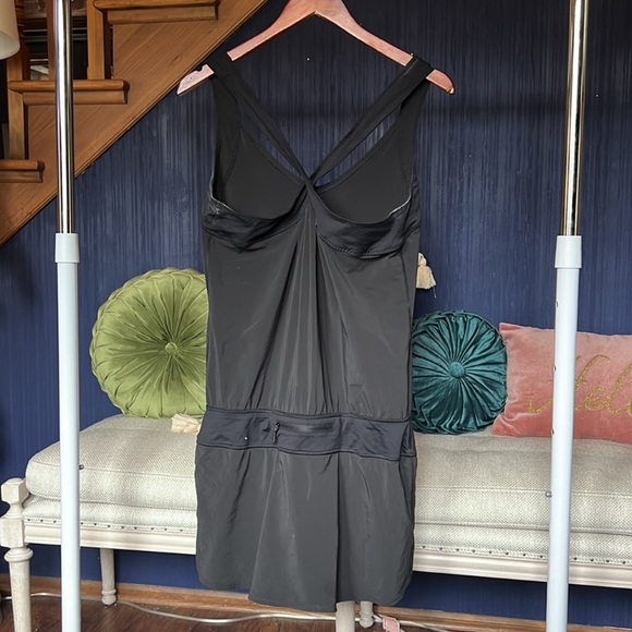❤️ Lululemon Romper Run For Your Money With Pockets Black 10 Retail $150 - Picture 4 of 8